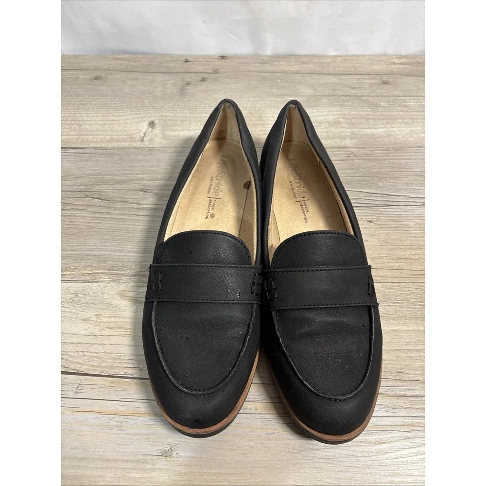 Life Stride Zee Loafer Simply Comfort Black Slip on Loafers Size 7.5 - Picture 4 of 11